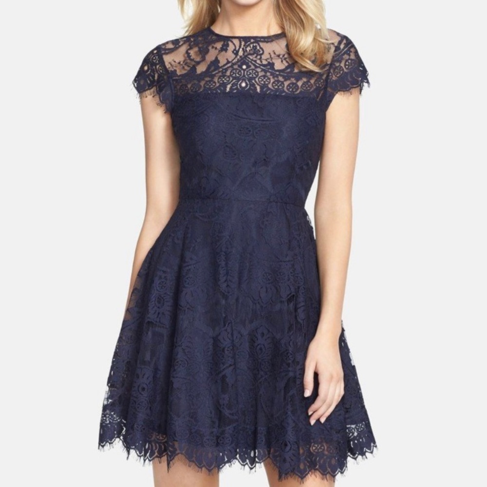 BB Dakota Plum Lace Dress
